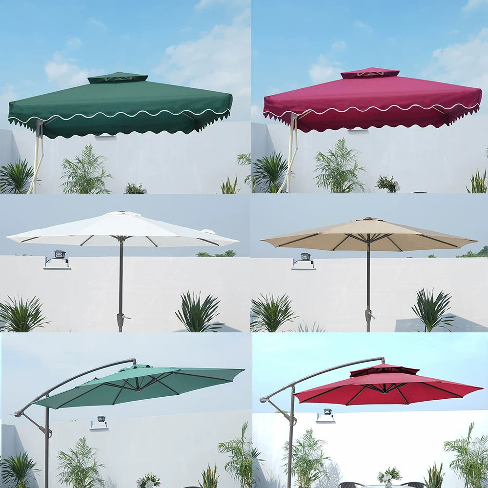 Outdoor Patio Umbrella Canopy Replacement Fabric UV Protection Waterproof