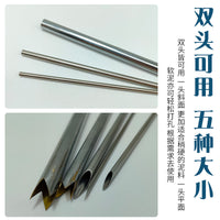 Pottery Stainless Steel Hole Punch Set for Clay Teapot Bottom Drilling with Serrated Rotary Tool
