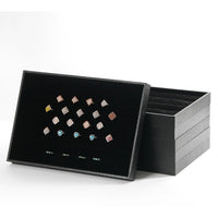 Black Velvet Jewelry Display Tray for Rings Necklaces Bracelets Earrings