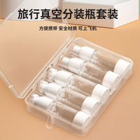 Portable Vacuum Pump Travel Bottles for Lotions, Sprays, and Cosmetics