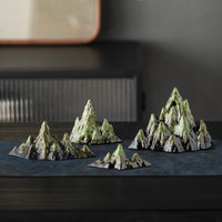 New Chinese Style Ceramic Mountain Incense Holder & Pen Rest Micro Landscape Ornament