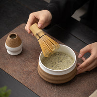 Japanese Style Handcrafted Ceramic Matcha Bowl for Tea Ceremony