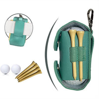 Mini Portable Golf Ball Pouch with Waist Clip, Stylish Accessory Bag for Golfers