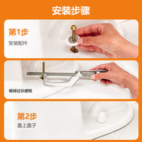 Toilet Bolt Caps Decorative Covers for American Style Toilets, Universal Fit