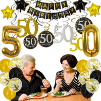 Giant Number Balloons for Milestone Birthday Decorations