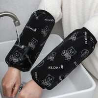 Cute Bear Waterproof Arm Sleeves for Winter Work and Office