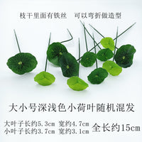 Mini Artificial Green Plants for Table Decor and Dish Embellishment, Bendable Faux Foliage