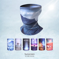 Ice Silk Neck Gaiter with Arm Sleeves for Men & Women, UV Protection for Outdoor Sports, Fishing, Cycling