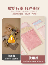 Travel Storage Bags for Clothes, Underwear, Shoes - Organizer Set for Luggage