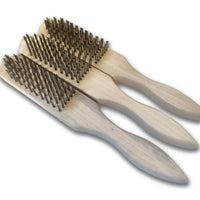 Wire Brush Set with Wooden/Plastic Handle for Rust Removal and Cleaning