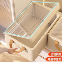 Oxford Fabric Wardrobe Storage Box Clothes Organizer with Compartments