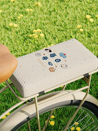 Summer Ice Silk Bicycle Rear Seat Cushion for Kids, Mountain Bike Passenger Padded Breathable Soft Mat