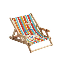 Adjustable Foldable Wooden Pet Lounger with Sisal Mat for Cats and Small Dogs