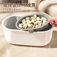 Double-Layer Snack & Fruit Bowl with Phone Holder