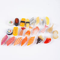 Realistic Sushi Keychain Bag Charm - Salmon, Shrimp, and Fish Slice Designs