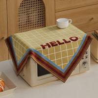 American Retro Plaid Microwave Oven Dust Cover