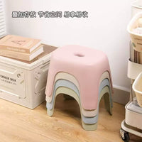 Stackable Thickened Plastic Stool for Home, Living Room, Bathroom, and Kids