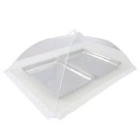 Commercial Extra Large Rectangular Foldable Food Cover Tent for Dining Table, Anti-Mosquito Fly Net Dustproof