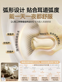 Noise Cancelling Earplugs for Sleep, Study, and Noise Reduction, Soft Reusable Ear Protection for Students and Women