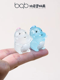 Mini Luminous Dinosaur Figurines - Glow-in-the-Dark Animal Models for Micro Landscape Decor & Gifts