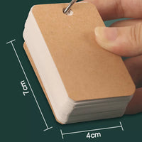 Mini Portable Ring-Bound Notebook Set for Notes, DIY Cards, and Study