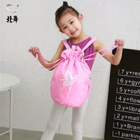 Kids' Ballet Dance Bag Drawstring Backpack for Girls - Practice Wear & Accessories Storage