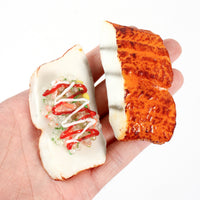 Realistic Japanese Sushi Food Keychain - Miniature Salad Sauce Eel Shrimp Sushi Model for Restaurants & Gifts
