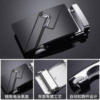 Men's 3.5cm Alloy Automatic Buckle for Casual and Business Belts
