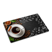 American Style Diatomaceous Earth Coffee Machine Mat for Kitchen Countertops - Super Absorbent and Quick Drying Bar Mat