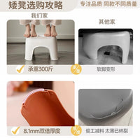 Children's Cartoon Plastic Stool, Thickened Non-Slip Footstool for Bathroom and Living Room
