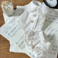 Pet Cat Dog French Shirt Summer Thin Small Dog Lapel Printed Clothes Cat Embroidery Dress