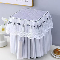 Air Fryer Dust Cover with Lace Embroidery - Kitchen Appliance Protector