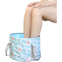 Portable Foldable Foot Bath Basin for Travel and Home Use, Insulated Leg Soaking Tub