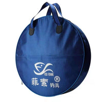 Thickened Double-Layer Canvas Fishing Bag Round Handheld Fish Guard Bag Fishing Net Bag