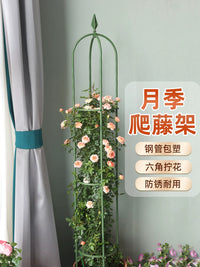 Garden Trellis for Climbing Plants, Round Metal Support for Roses, Clematis, and Potted Vines, Outdoor Plant Climbing Frame