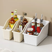 Temu Slanted Opening Storage Bins with Wheels for Cabinet Pantry Organization