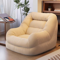 Tatami Lazy Sofa with Footrest, Single Lounge Chair for Bedroom Living Room Balcony
