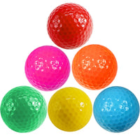 Colorful Golf Practice Balls 42mm Diameter - 6 Pack