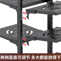 Multi-layer Pot and Pan Organizer Rack for Kitchen Cabinet and Countertop Storage