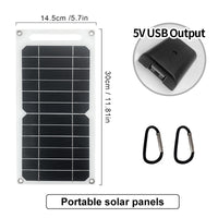 6W 5V Monocrystalline Flexible Solar Panel Charger for Outdoor Mobile Devices