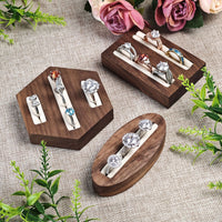 Geometric Ring Earring Display Stand Jewelry Organizer Tray