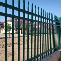 Anti-Climb Zinc Steel Fence Panel for Garden, Yard, Villa, School, Community Walls