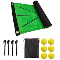 Golf Hitting Mat Indoor Practice Aid with Tee Holes