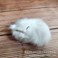 Mini Realistic Kitten Figurine Toy - 3 Colors Available
