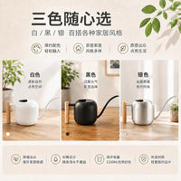 Long Spout Watering Can with Wooden Handle, 1200ML Metal Indoor Watering Pot