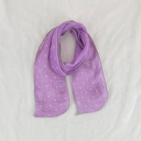 French Linen Polka Dot Scarf for Women, Fashionable and Versatile