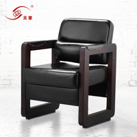Baimeng Solid Wood Armrest Barber Chair for Hair Salons