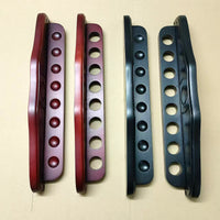 8-Hole Solid Wood Billiard Cue Rack, Wall-Mounted Pool Cue Holder for Snooker Cues, Billiard Accessories