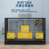 Large Metal Bird Cage for Parakeets, Mynahs, Lovebirds, and Pigeons with Accessories