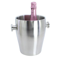 Zhuojin Double-Layer Thickened Stainless Steel Ice Bucket for Bar KTV Parties Beer Champagne Red Wine Ice Cubes